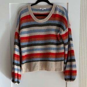 Madewell Red and Blue Striped Sweater
